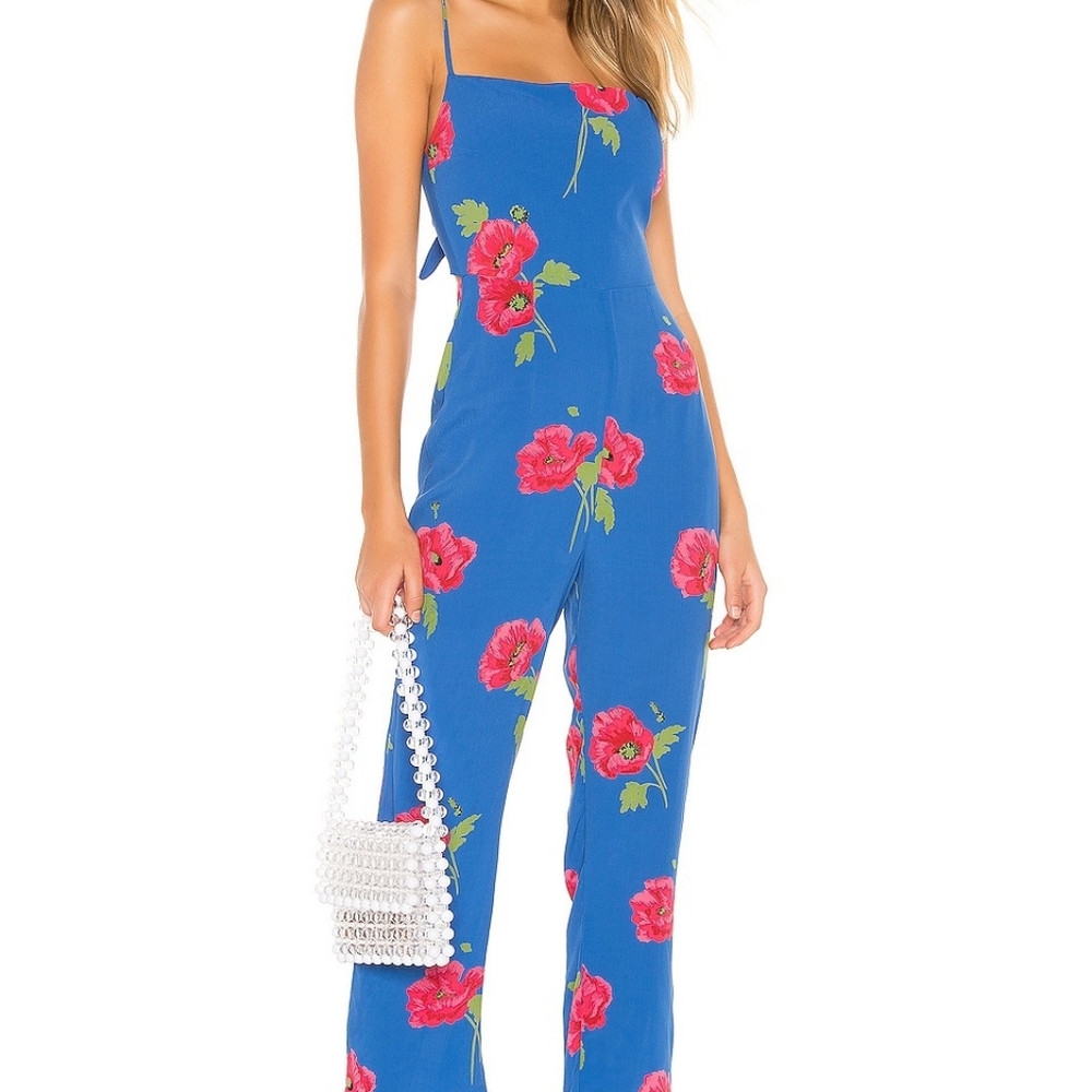Flynn Skye Rosalie Floral Jumper Deep Sea Blue
